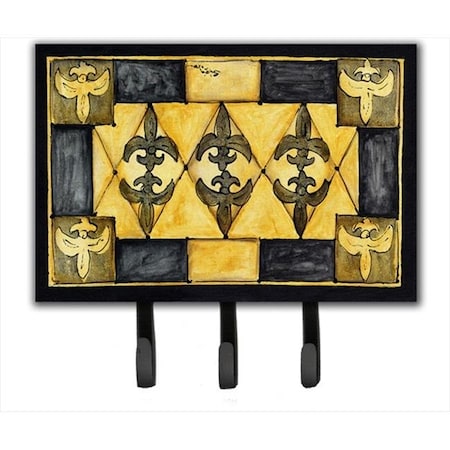 Carolines Treasures Carolines Treasures 8089TH68 6 x 9 In. Fleur de lis Leash or Key Holder 8089TH68